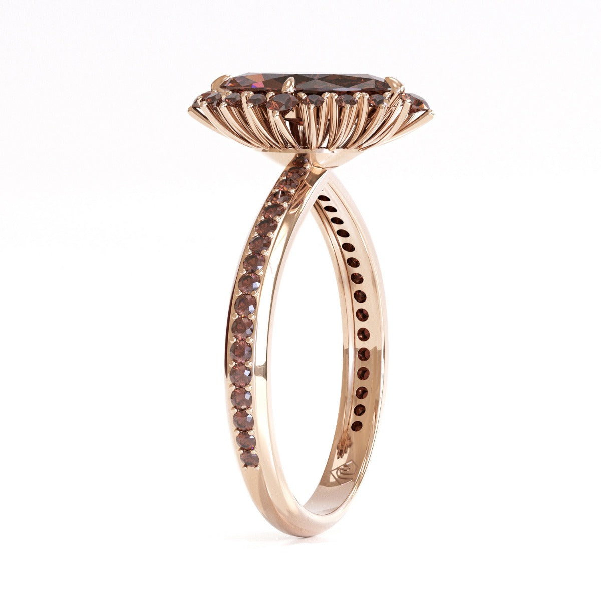 Jzora handmade marquise vintage style sterling silver engagement ring