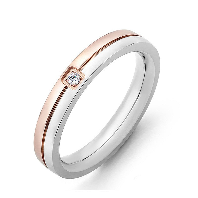 Jzora classic handmade fashion simple style Anniversary Couple Rings Set