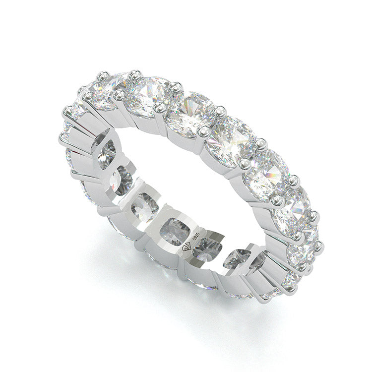 Jzora handmade cushion cut wedding ring anniversary ring women's band