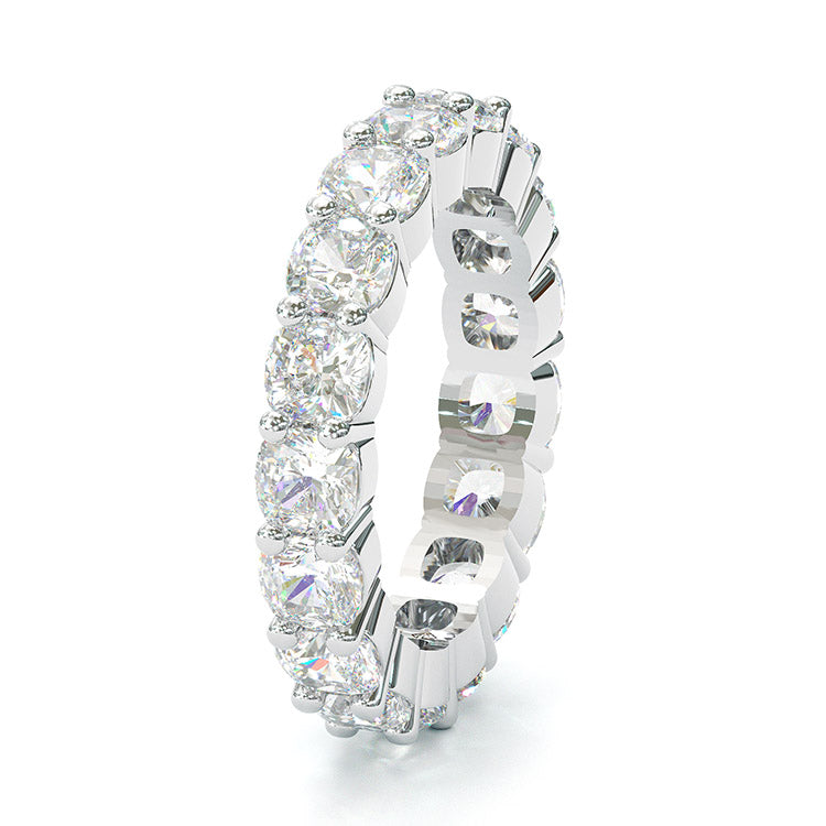 Jzora handmade cushion cut wedding ring anniversary ring women's band