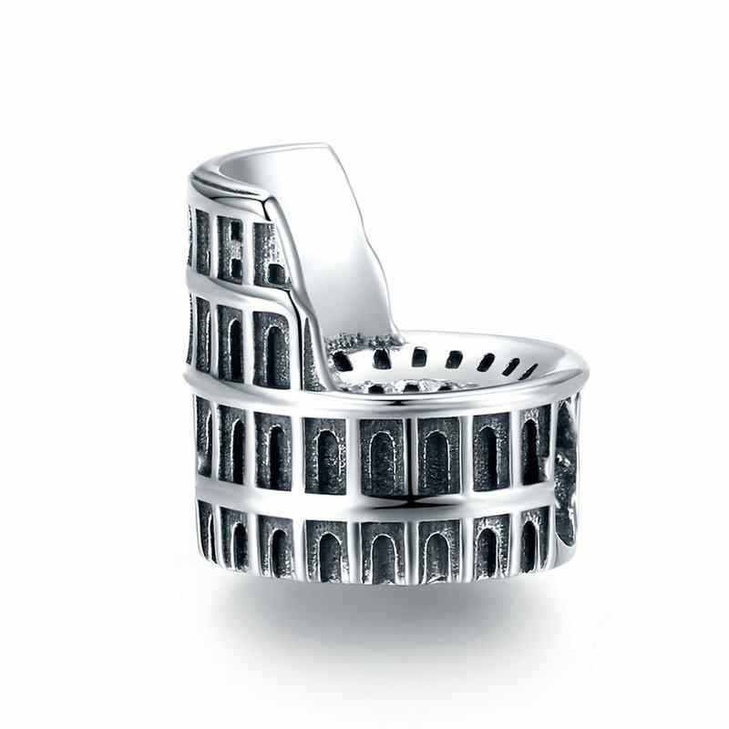 Jzora Vintage Roman Colosseum Sterling Silver Charm