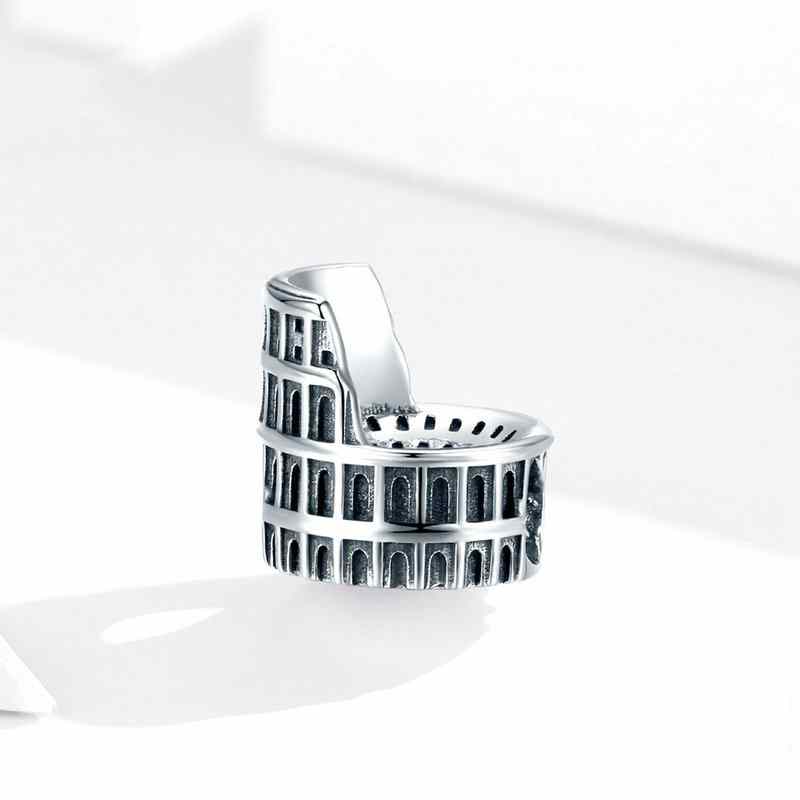 Jzora Vintage Roman Colosseum Sterling Silver Charm