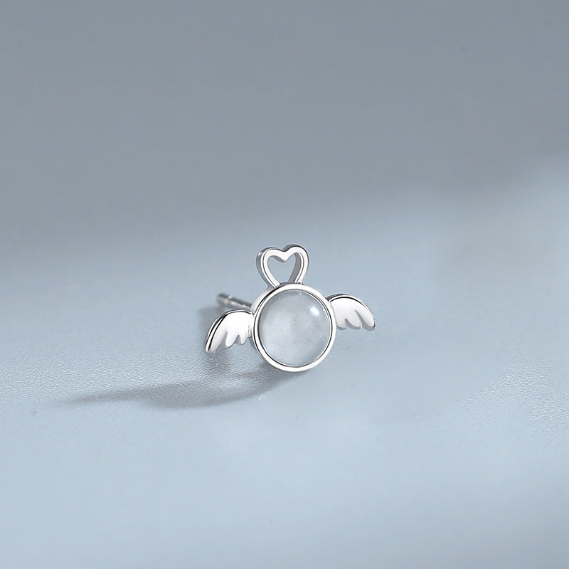 Jzora handmade angel devil sterling silver earrings
