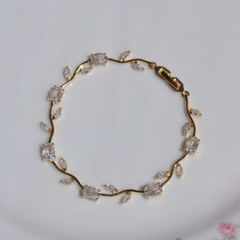 Jzora handmade tulip garden sterling silver bracelet