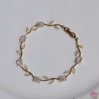 Jzora handmade tulip garden sterling silver bracelet