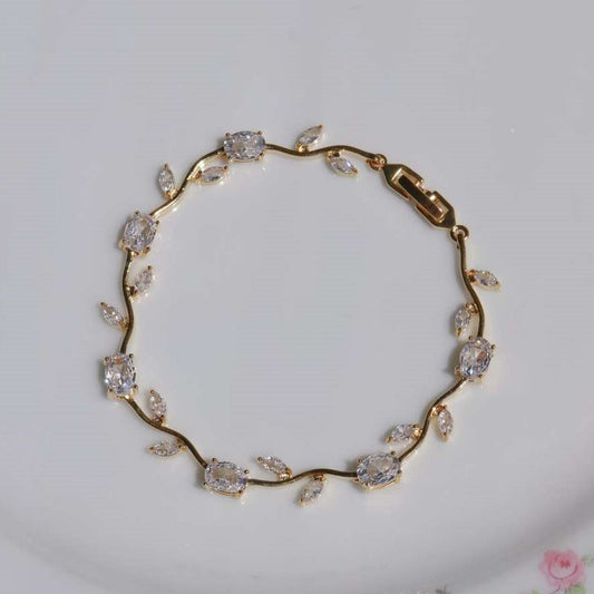 Jzora handmade tulip garden sterling silver bracelet