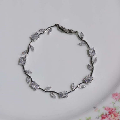 Jzora handmade tulip garden sterling silver bracelet
