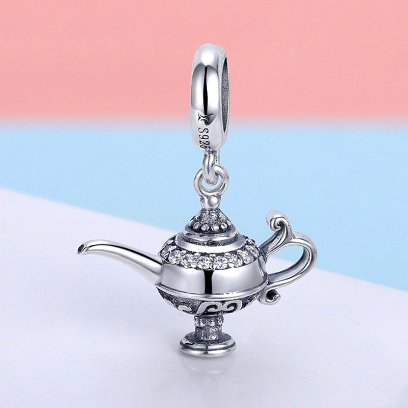 Jzora Mystic Aladdin's Lamp Sterling Silver Charm