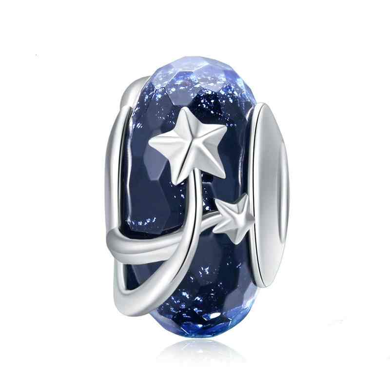 Jzora Late Autumn Night Sky Glazed Sterling Silver Charm