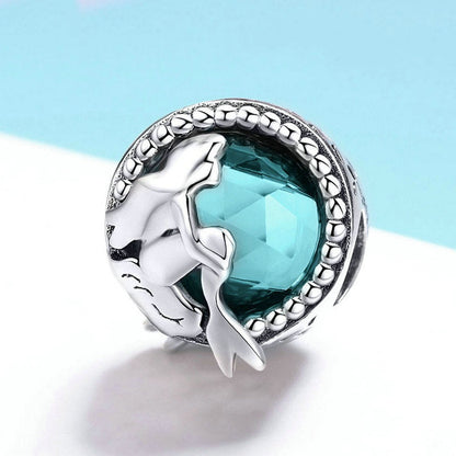 Jzora Ocean Mermaid Tears Sterling Silver Charm