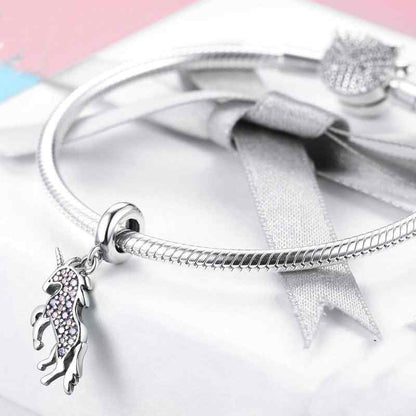 Jzora handmade dreamy Unicorn sterling silver charms