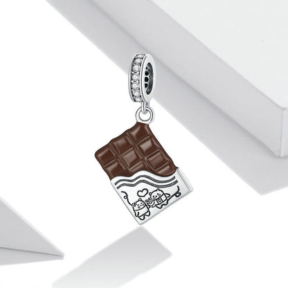 Jzora Valentine's Day Chocolate Sterling Silver Charm