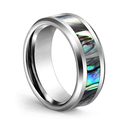 Jzora handmade premium fashion tungsten steel wedding men's band