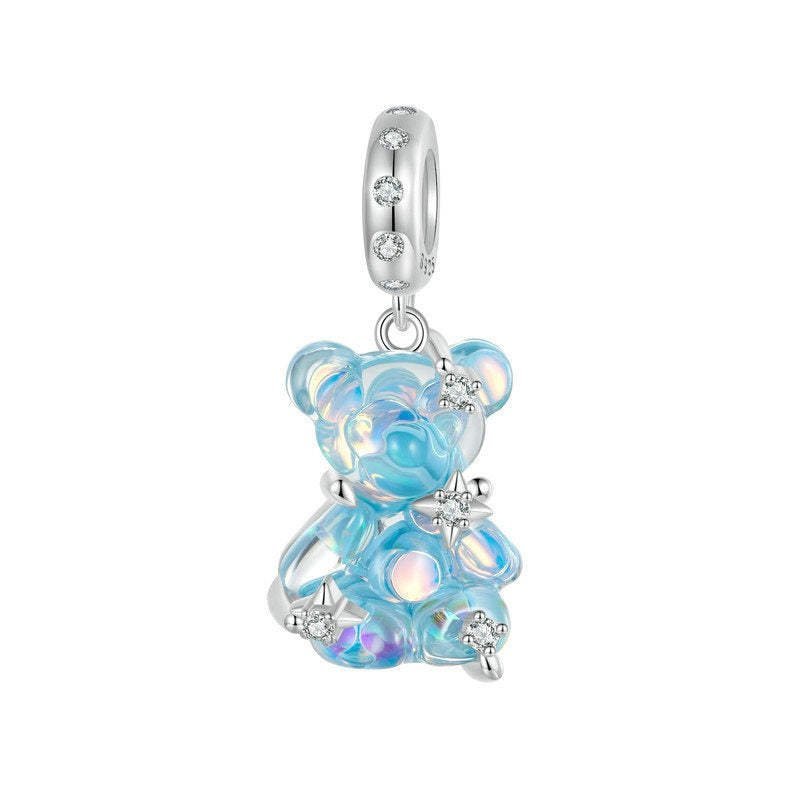 Jzora handmade jelly bear sterling silver charm