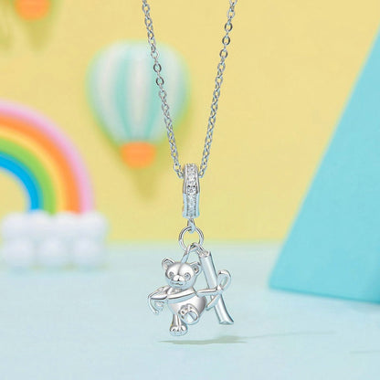 Jzora Graduation Cute Bear Animal Sterling Silver Charm