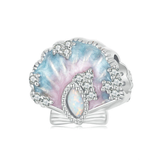 Jzora Romantic Opal Fantasy Coloured Shell Sterling Silver Charm