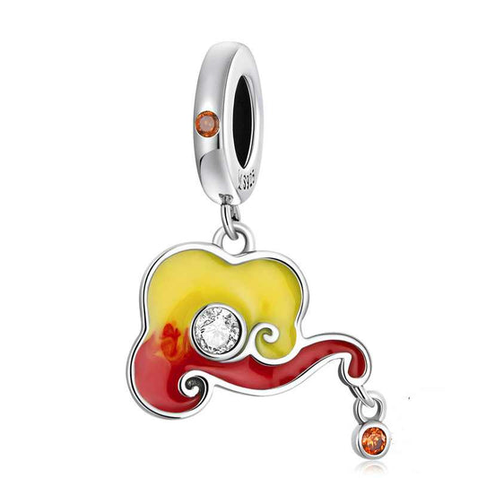 Jzora New Year's Lucky Clouds Sterling Silver Charm