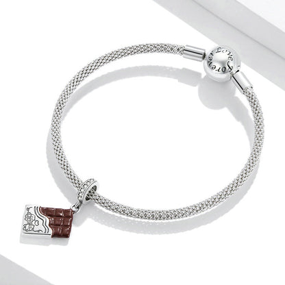 Jzora Valentine's Day Chocolate Sterling Silver Charm