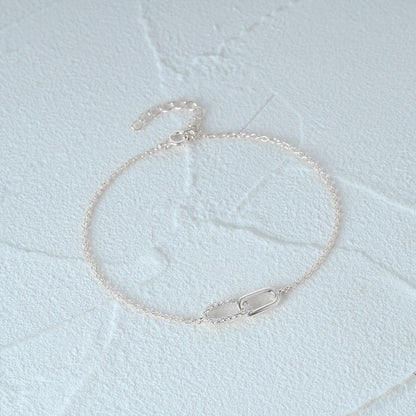 Jzora handmade crossed double clasp tennis sterling silver bracelet