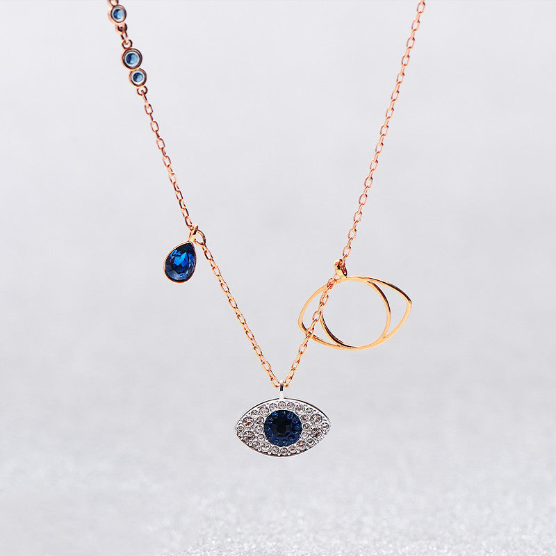 Jzora handmade Devil's eye alloy necklace