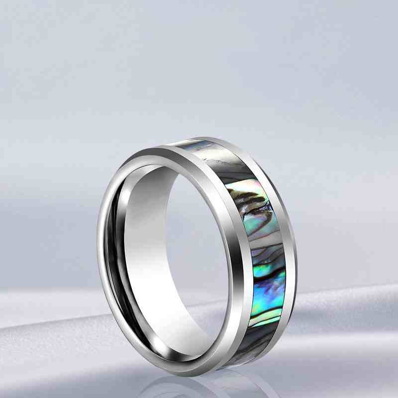 Jzora handmade premium fashion tungsten steel wedding men's band