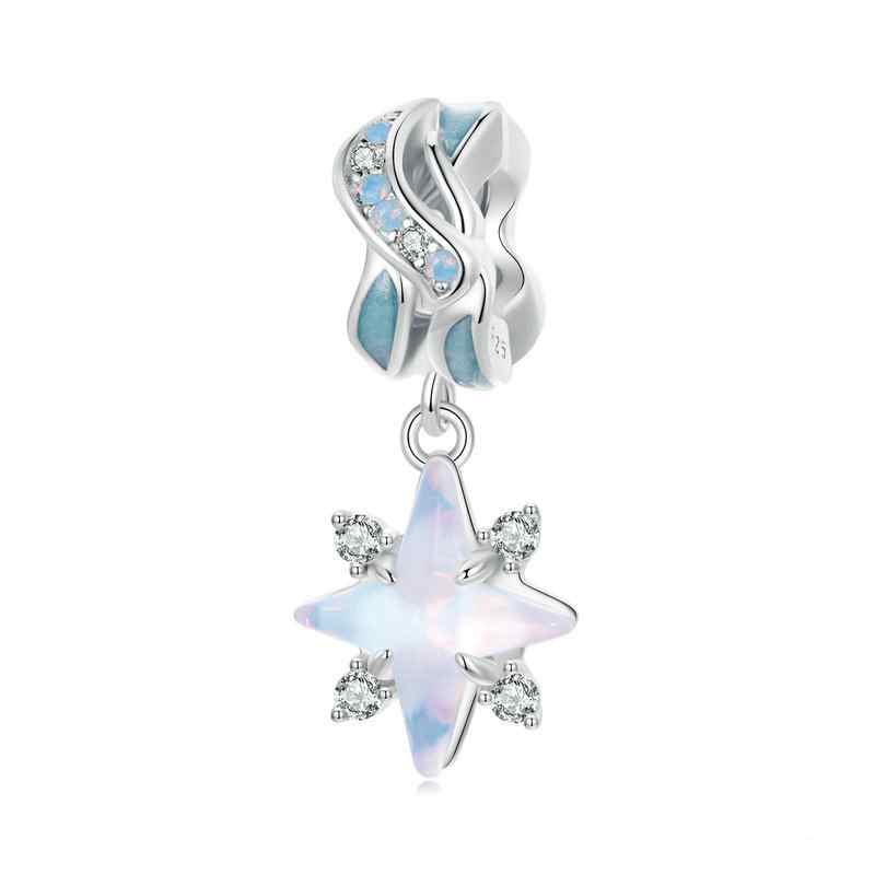 Jzora Fantasy Star River Star Sterling Silver Charm