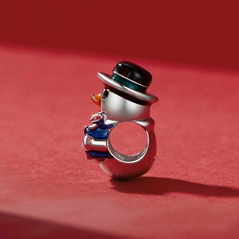 Jzora Handmade Christmas Cane Snowman Charms