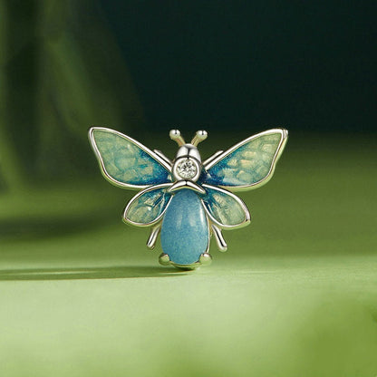 Jzora Gradient Glow In The Dark Bee Animal Sterling Silver Charm