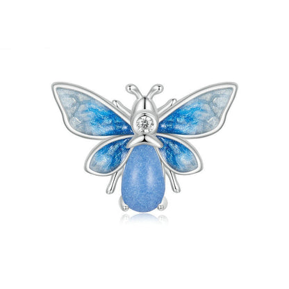 Jzora Gradient Glow In The Dark Bee Animal Sterling Silver Charm