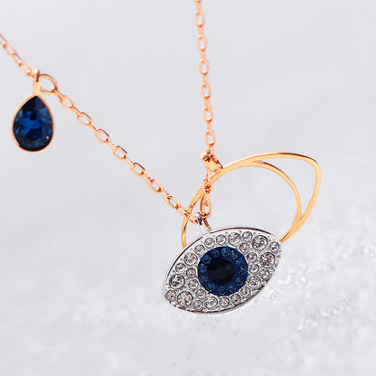 Jzora handmade Devil's eye alloy necklace