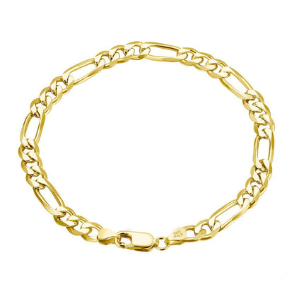 Jzora handmade figaro personalized tennis sterling silver bracelet