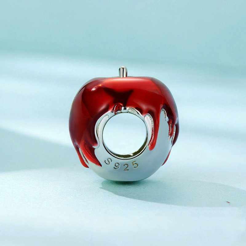 Jzora Handmade Christmas Apple Sterling Silver Charms