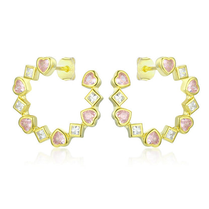 Jzora handmade fashion sweet sterling silver earrings