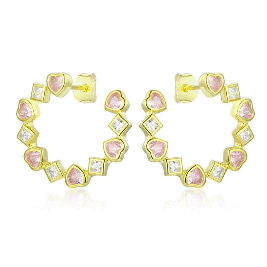 Jzora handmade fashion sweet sterling silver earrings