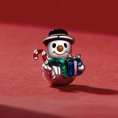 Jzora Handmade Christmas Cane Snowman Charms