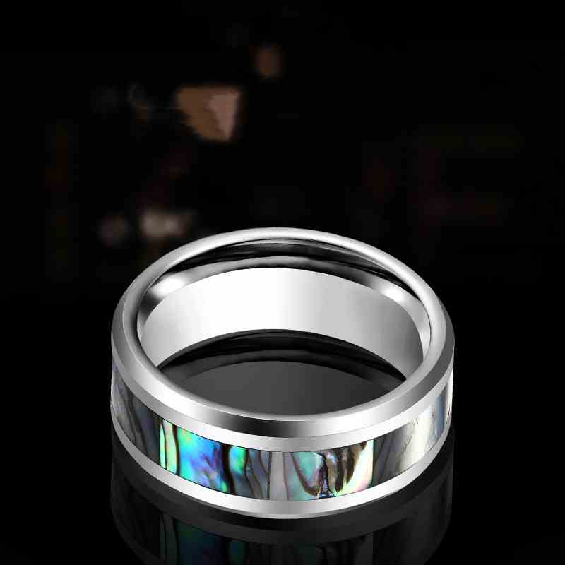 Jzora handmade premium fashion tungsten steel wedding men's band