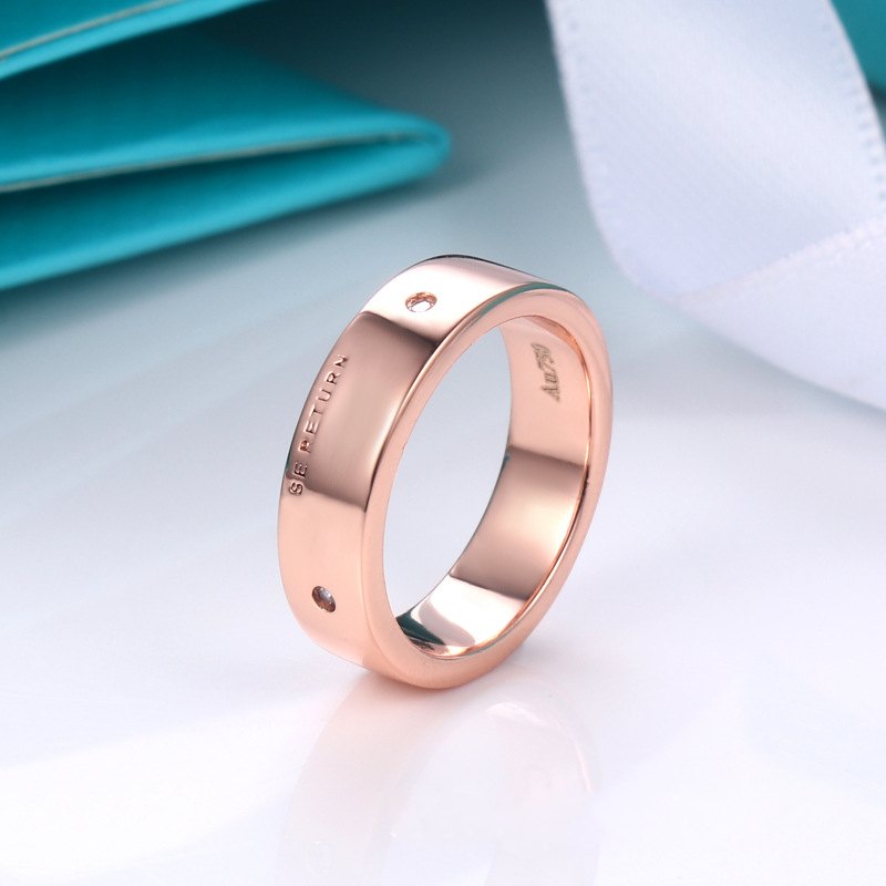 Jzora Wide version fashion simple style Anniversary Couple Rings Set