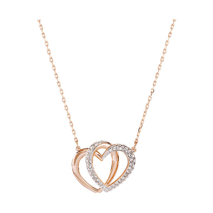 Jzora handmade Heart-to-Heart alloy necklace