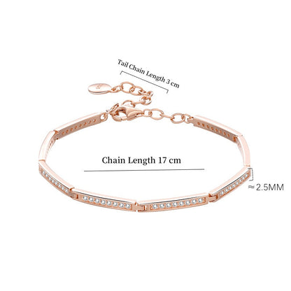 Jzora handmade bamboo design tennis sterling silver bracelet