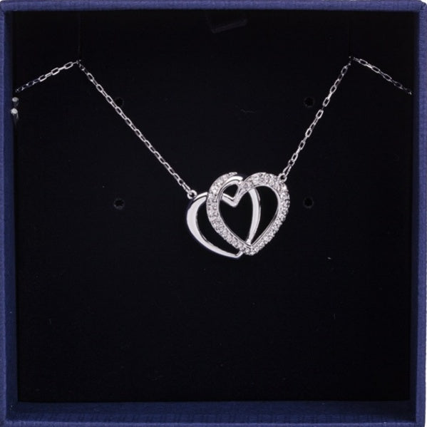 Jzora handmade Heart-to-Heart alloy necklace